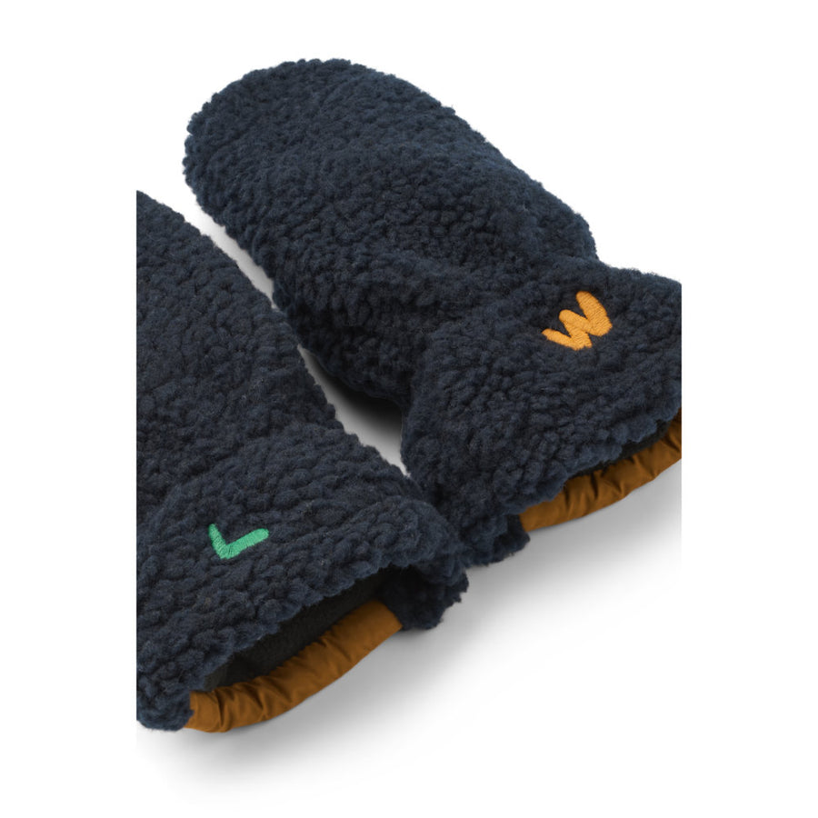 Liewood Grethe Pile Gloves Classic Navy Multi Mix LW17841