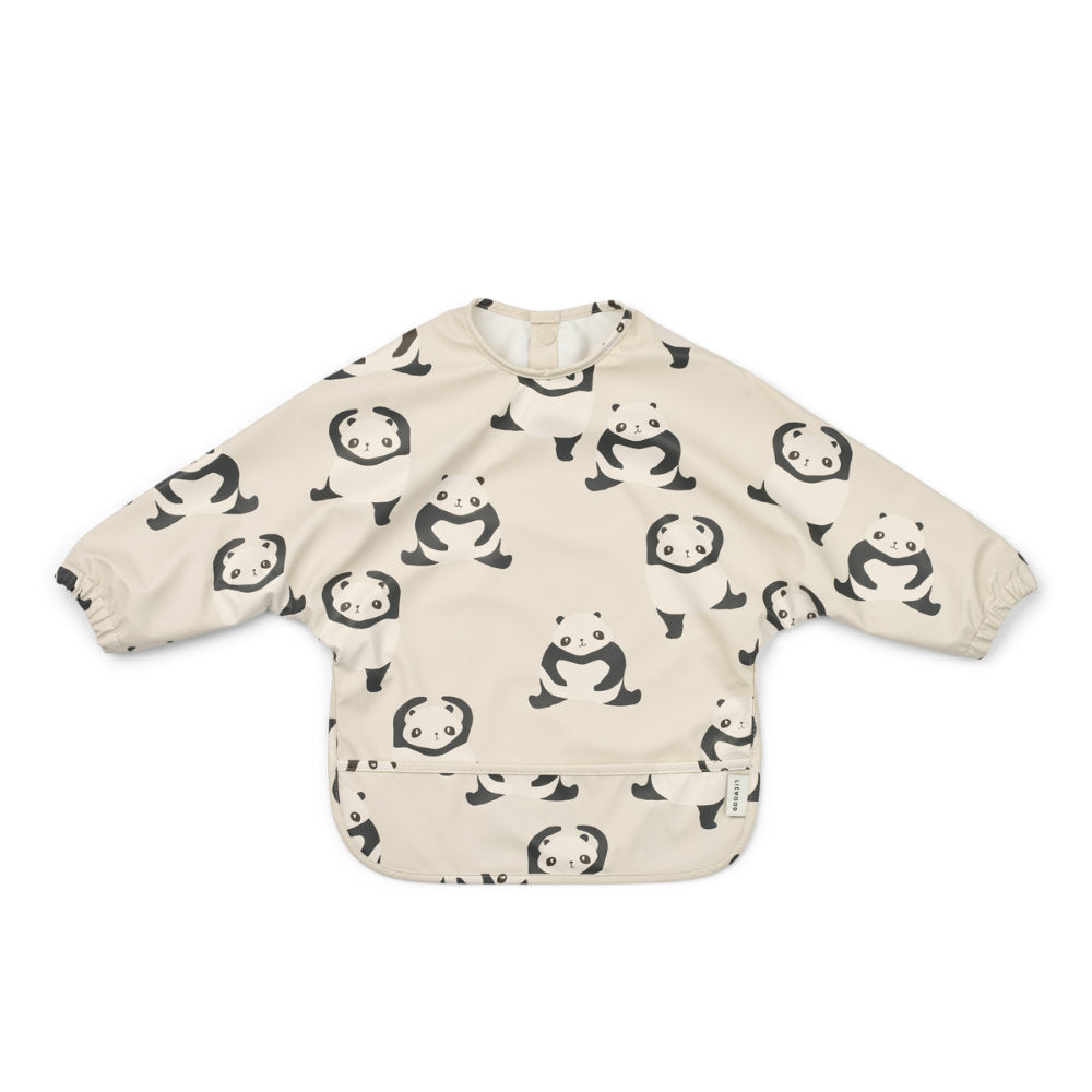 Liewood Merle Printed Cape Bib Panda / Sandy LW18136
