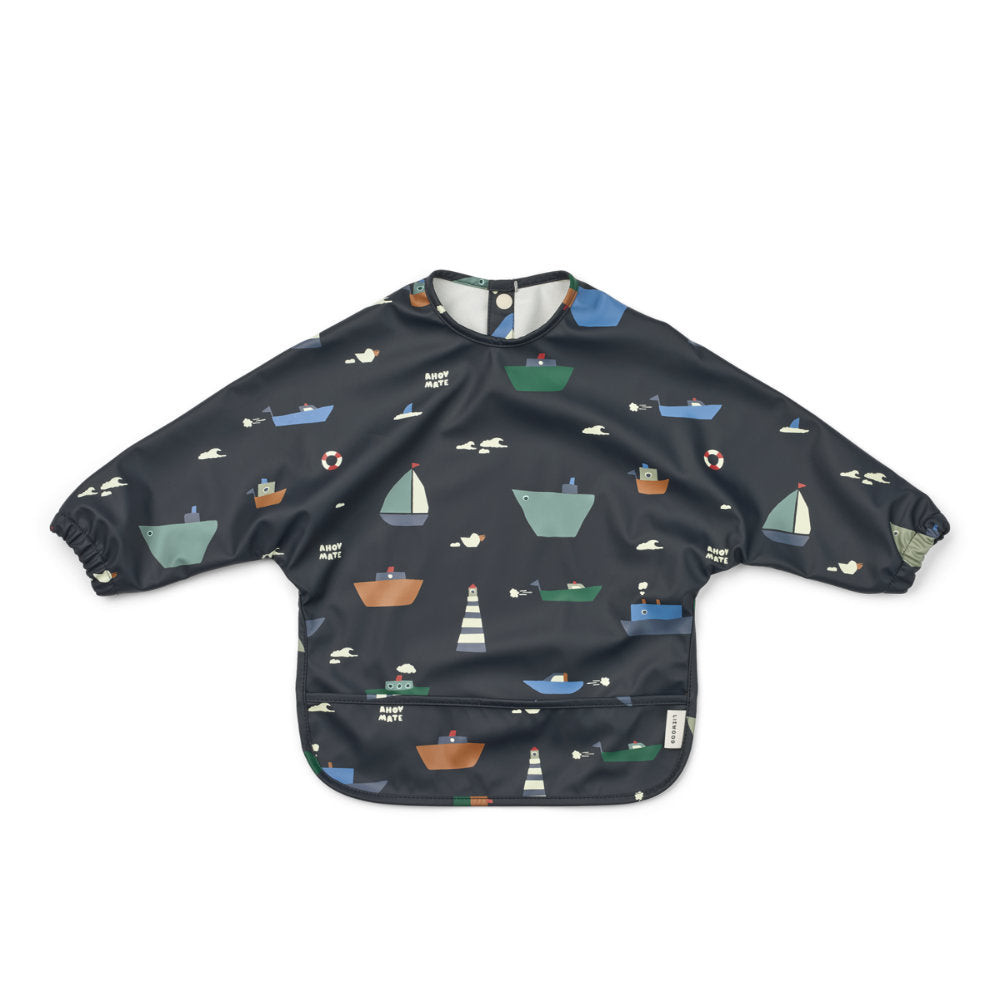 Liewood Merle Printed Cape Bib Sailing / Classic Navy LW18136