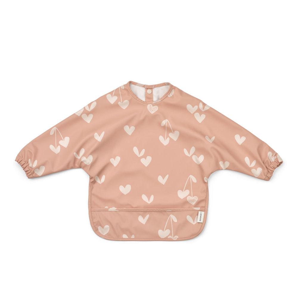 Liewood Merle Printed Cape Bib Sweethearts / Pale Tuscany LW18136