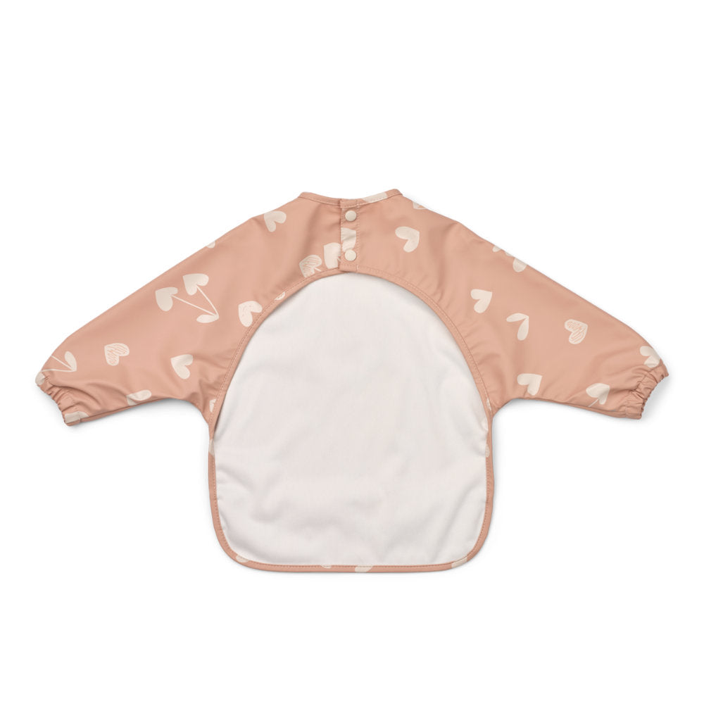 Liewood Merle Printed Cape Bib Sweethearts / Pale Tuscany LW18136