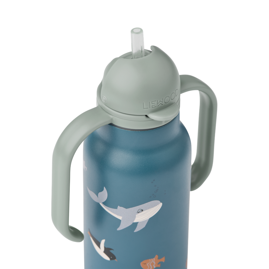 Liewood Kimmie Water Bottle 250 Ml Arctic Sea /  Ocean View