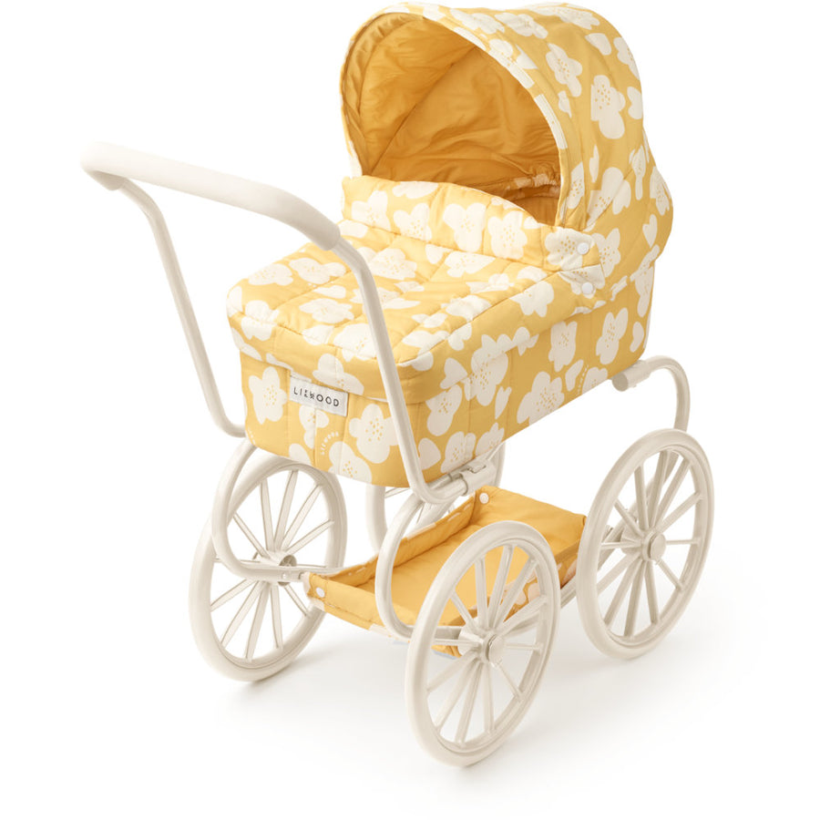 Liewood Adaline Doll Pram Flower / Lemon Yellow LW19758