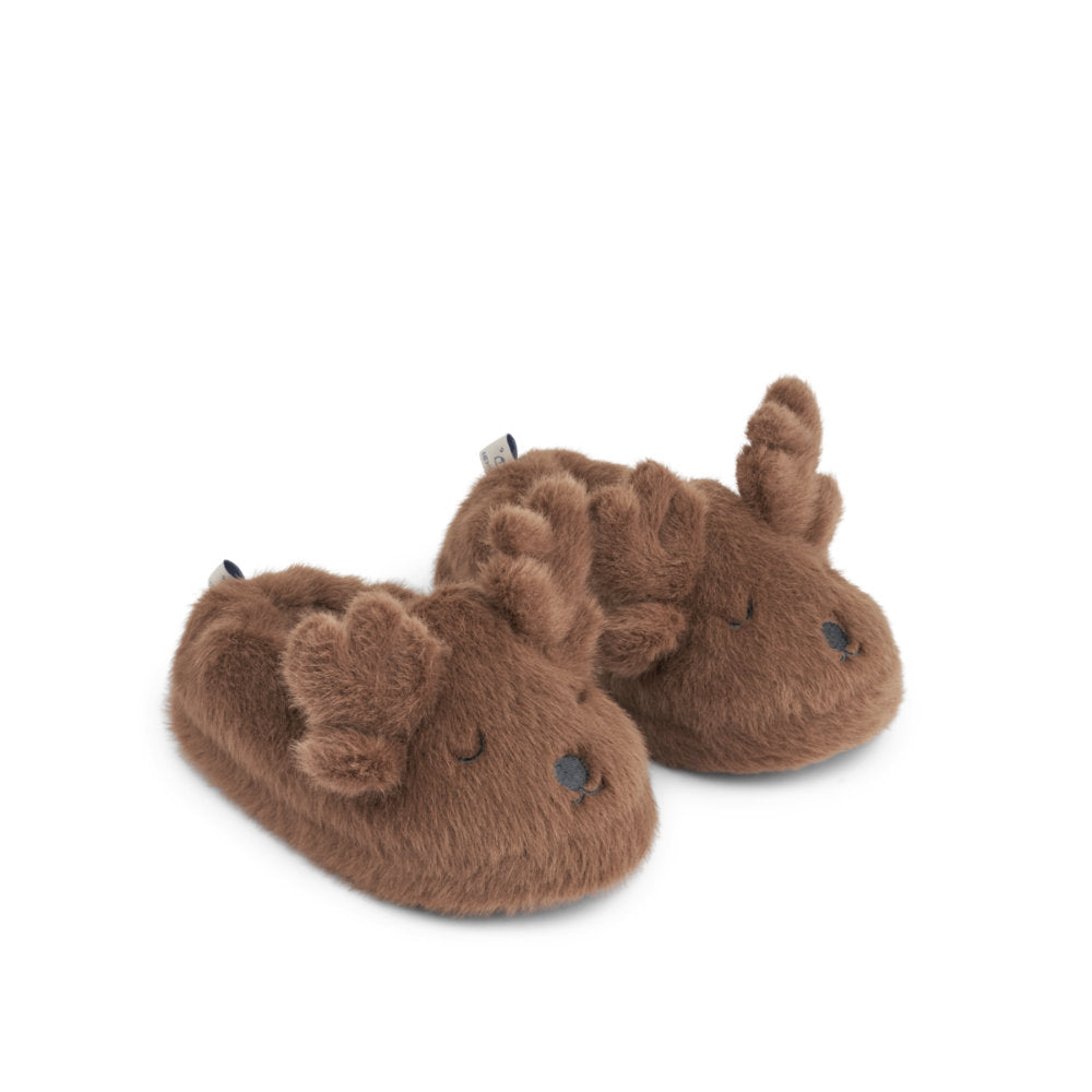Liewood Aviaja Reindeer Slippers Pecan LW19884