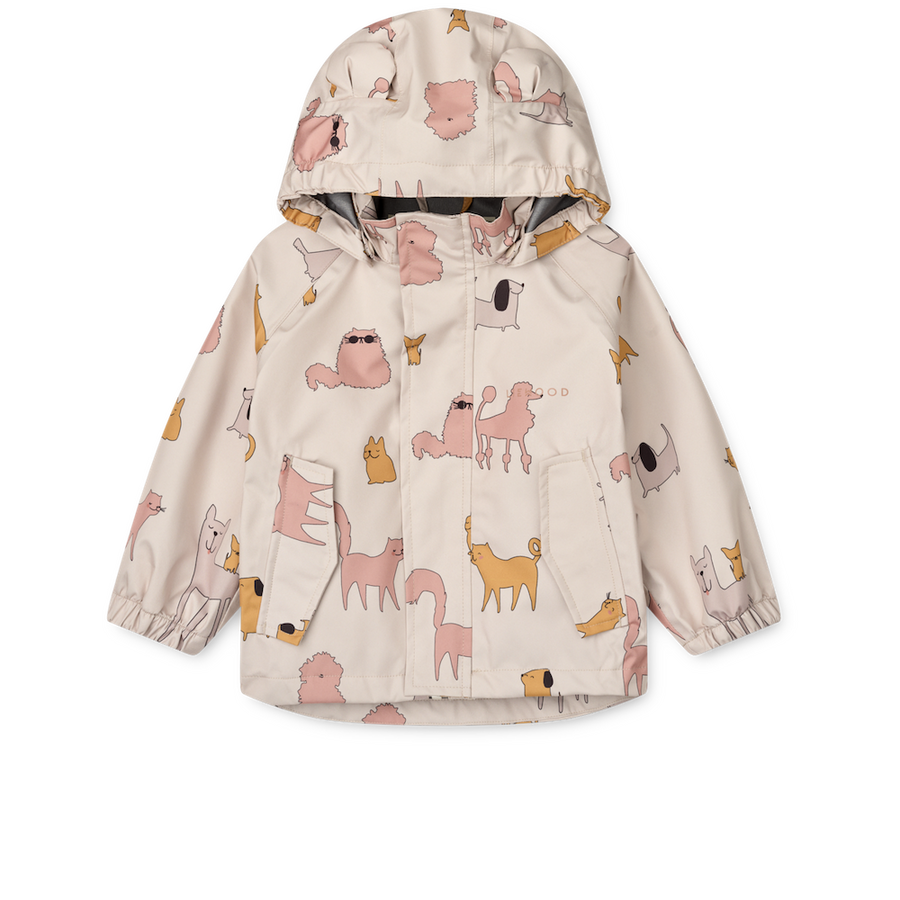 Liewood Manu Rainwear Set Cats And Dogs / Sandy