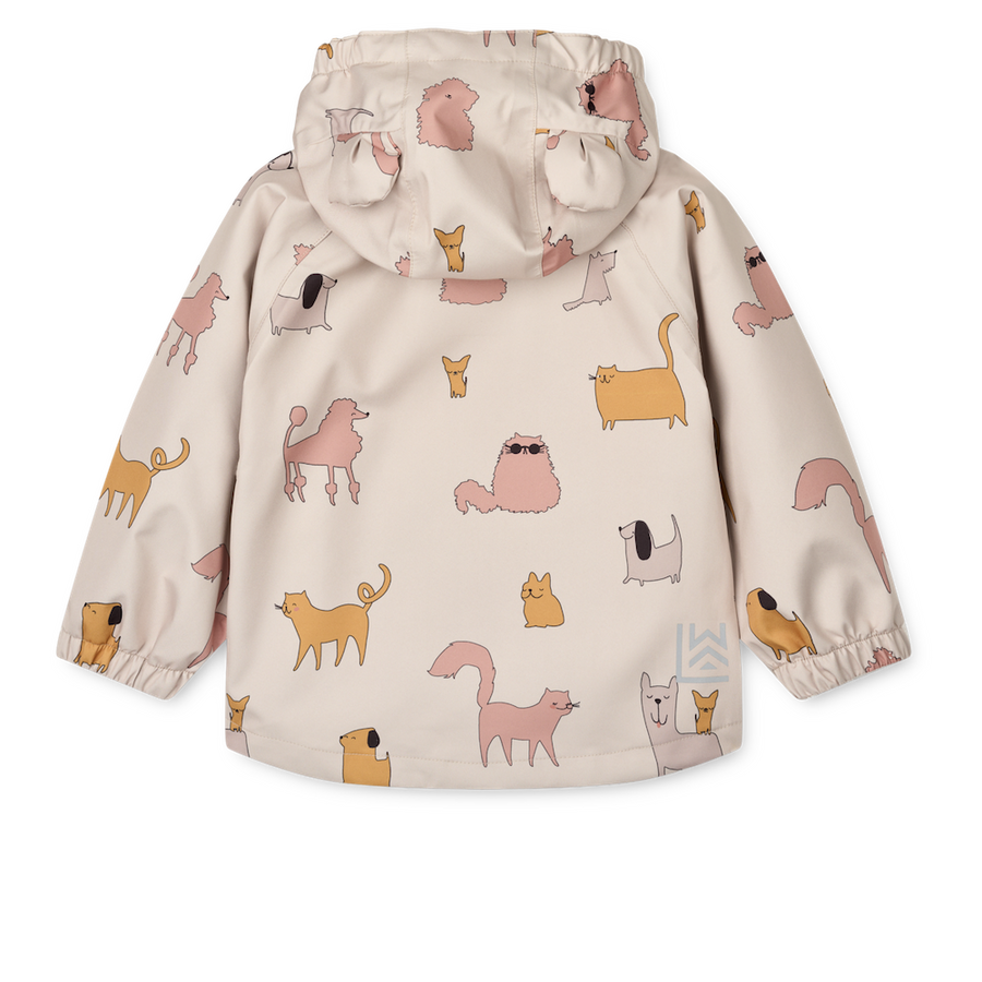 Liewood Manu Rainwear Set Cats And Dogs / Sandy