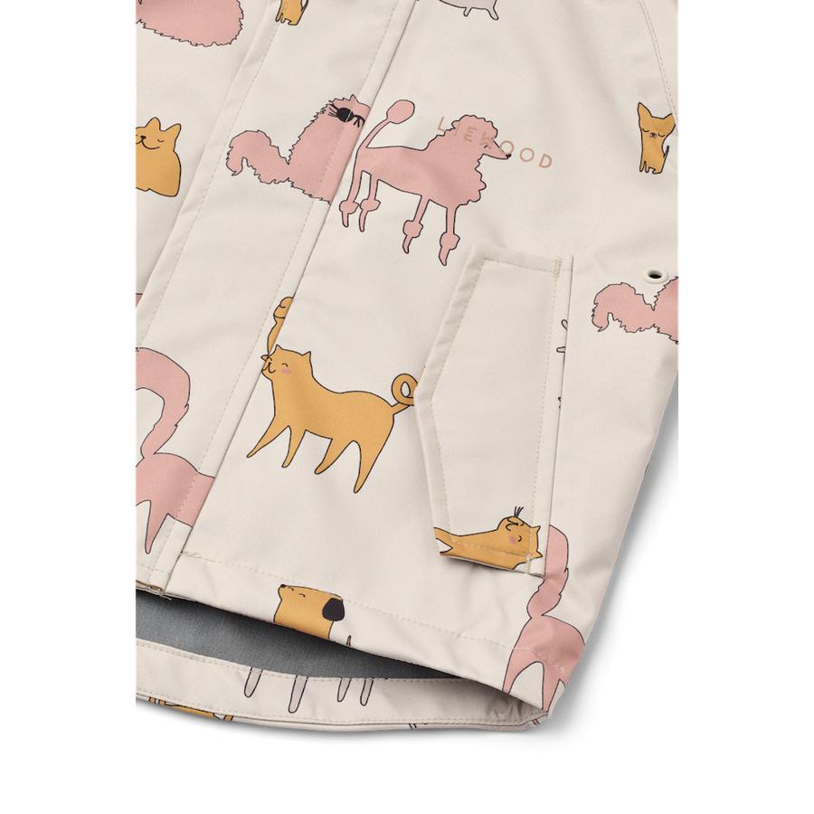 Liewood Manu Rainwear Set Cats And Dogs / Sandy