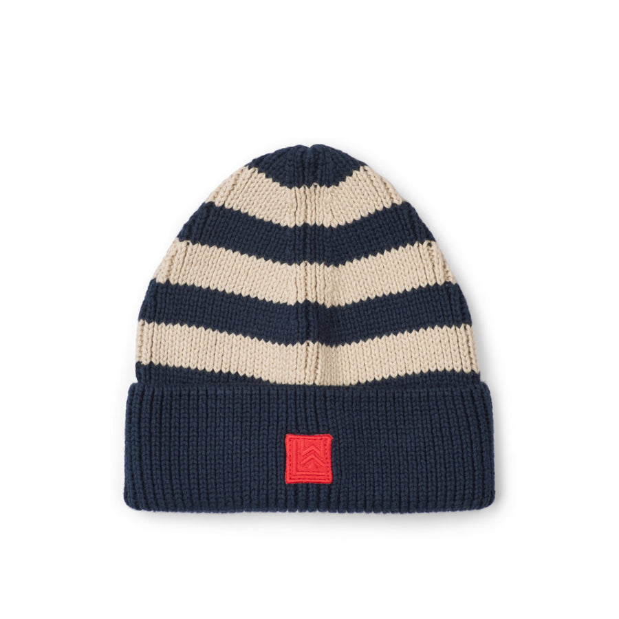Liewood Ezra Beanie Classic Navy / Sandy Stripe LW20106