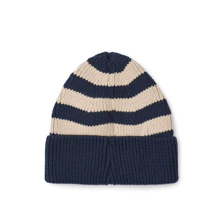 Liewood Ezra Beanie Classic Navy / Sandy Stripe LW20106