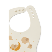 Liewood Ember Printed Bib 2-Pack Elephant / Creme De La Creme