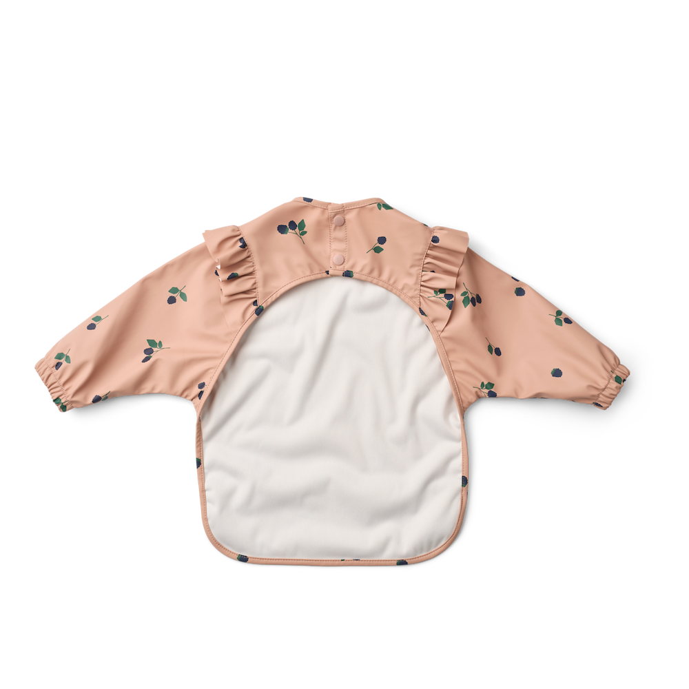 Liewood Merle Ruffle Cape Bib Berry / Pale Tuscany