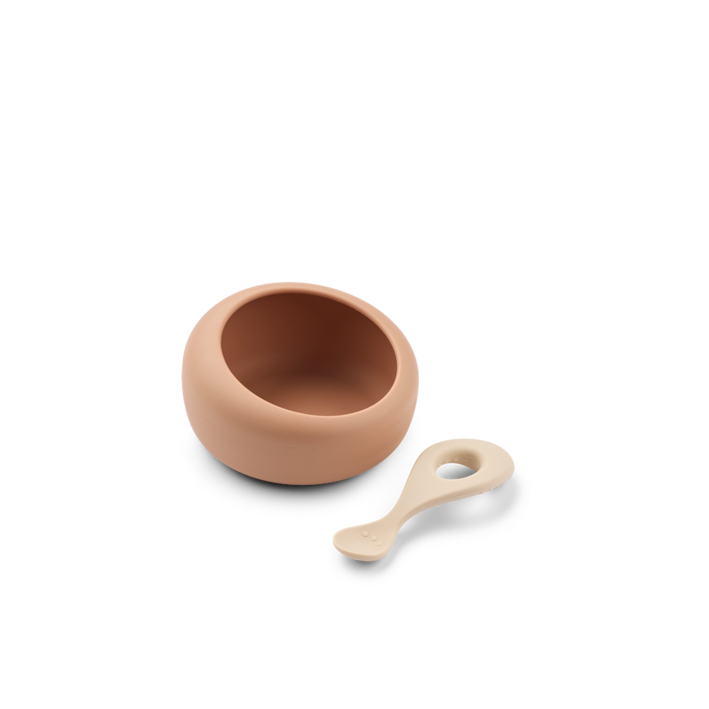 Liewood Sparia Bowl W. Spoon Tuscany Rose / Apple Blossom