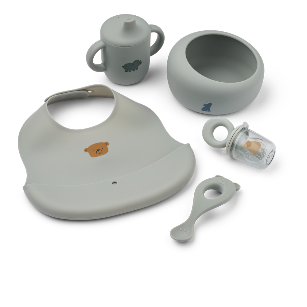 Liewood Mileah Baby Mealtime Set Dove Blue