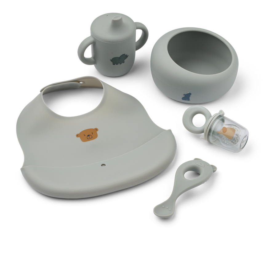 Liewood Mileah Baby Mealtime Set Dove Blue
