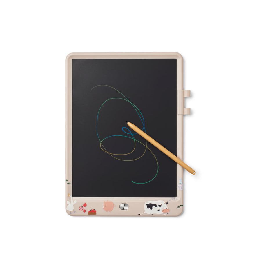 Liewood Zora Magic Drawing Board 10 Inches Farmlife / Sandy LW20820