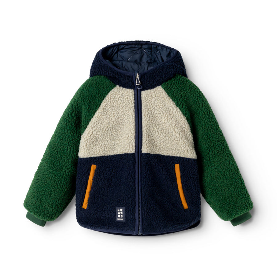 Liewood Jackson Reversible Jacket Garden Green Multi Mix LW21040