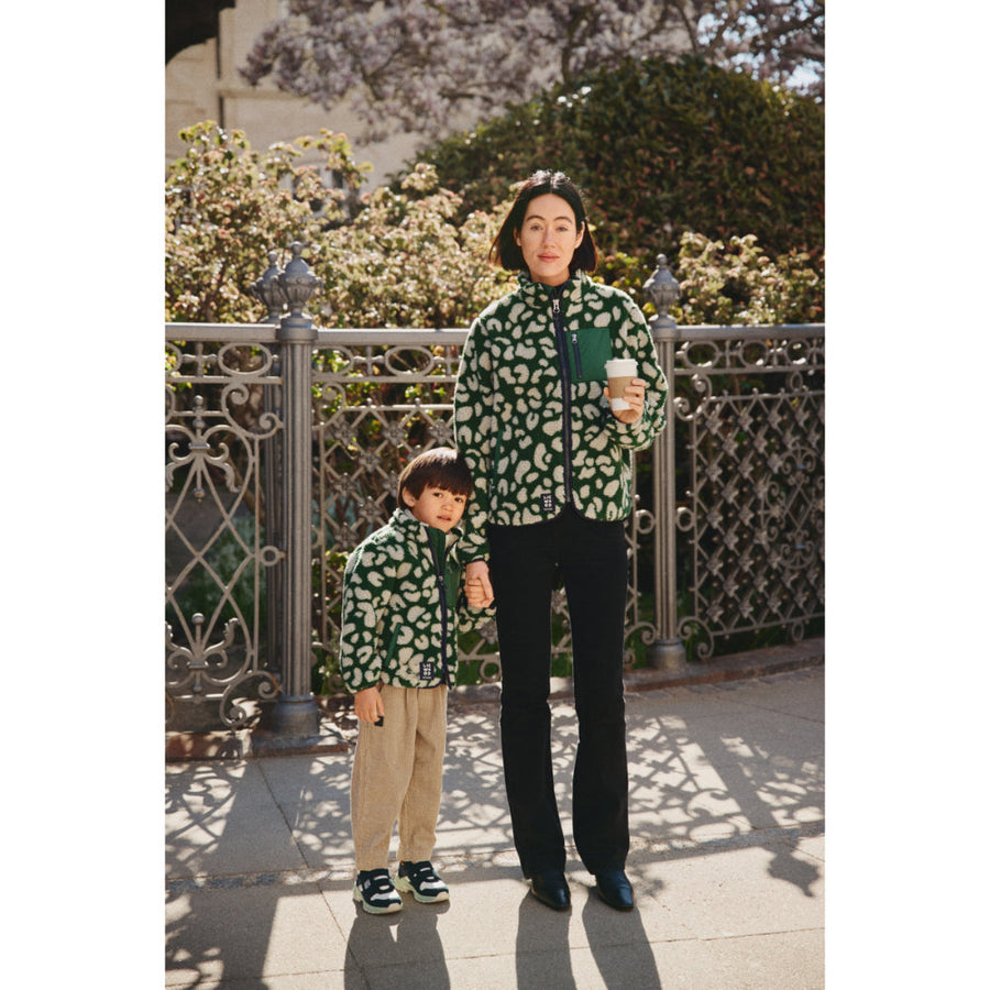 Liewood Nolan Pile Jacket Mega Leo / Garden Green LW21048