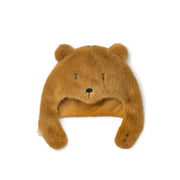 Liewood Lillie Plush Bear Hat Golden Caramel LW21143