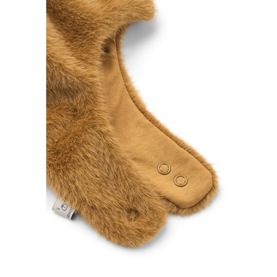 Liewood Lillie Plush Bear Hat Golden Caramel LW21143