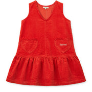 Liewood Arabella Corduroy Dress Apple Red LW21378