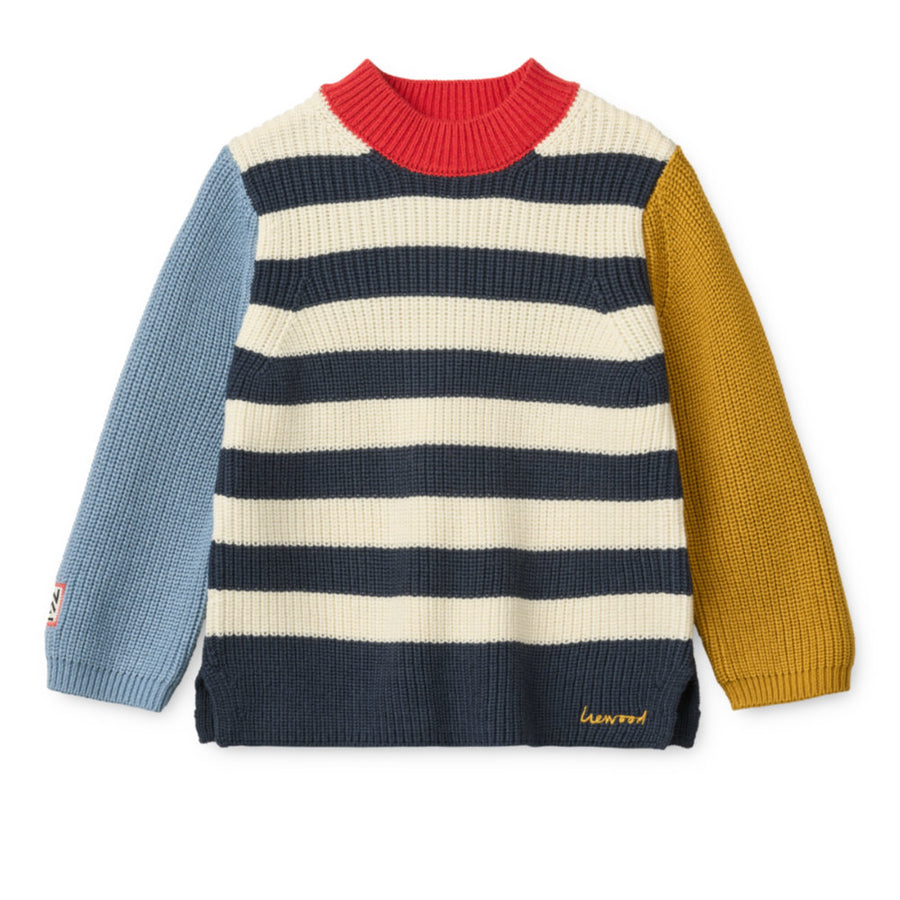 Liewood Levi Cotton Knit Jumper Yuzy Multi Mix LW21427