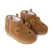 Liewood Alban Bear Pile Boot Slipper Golden Caramel LW21433