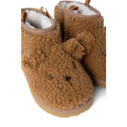 Liewood Alban Bear Pile Boot Slipper Golden Caramel LW21433