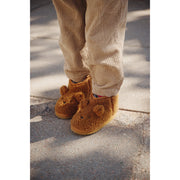 Liewood Alban Bear Pile Boot Slipper Golden Caramel LW21433