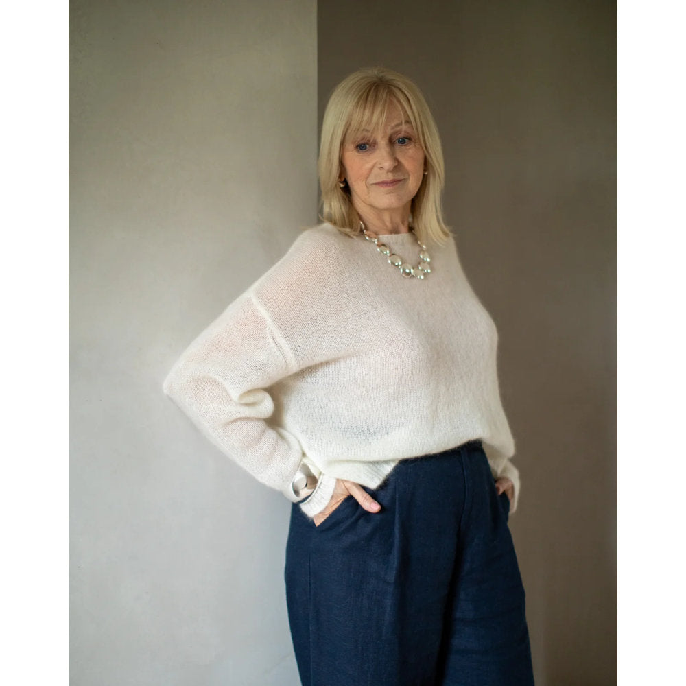 Chalk Large Disc Necklace - Silver