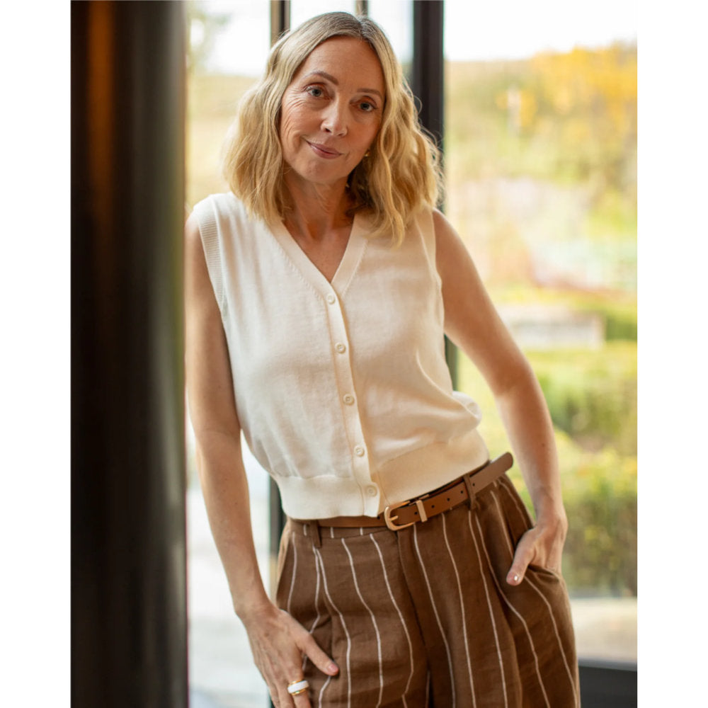 Chalk Liv Waistcoat - Cream
