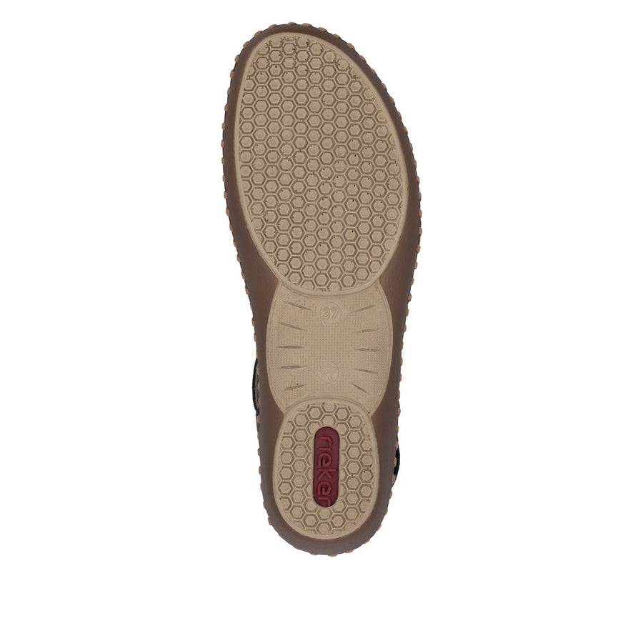 Rieker M1655-00 Black Wide Fit Sandals