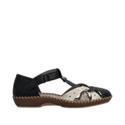 Rieker M1655-00 Black Wide Fit Sandals