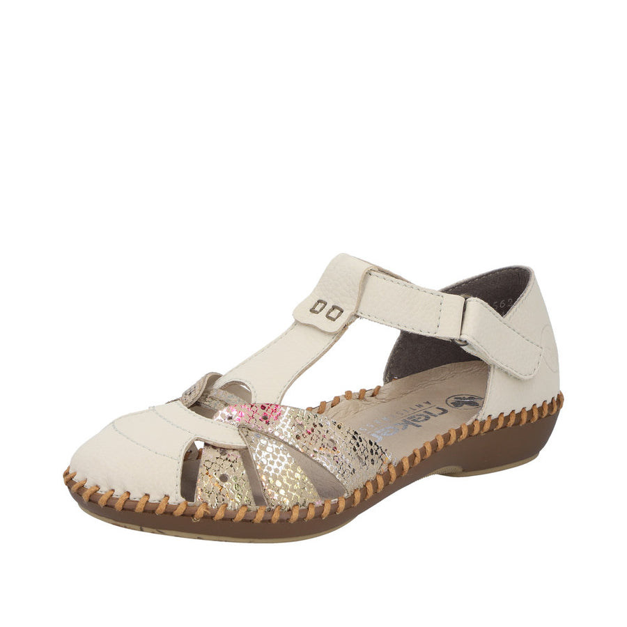 Rieker M1655-62 Beige Wide Fit Sandals