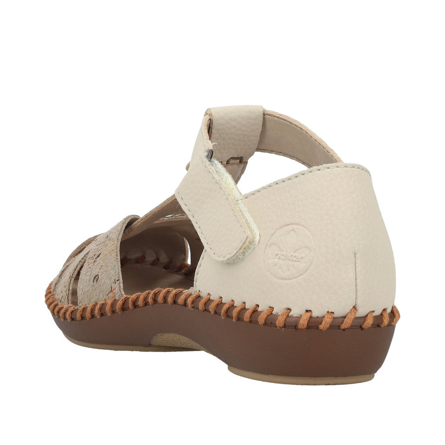 Rieker M1655-62 Beige Wide Fit Sandals