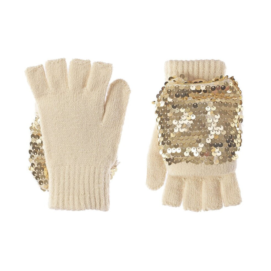 Rockahula Shimmer Sequin Knitted Gloves M2481G