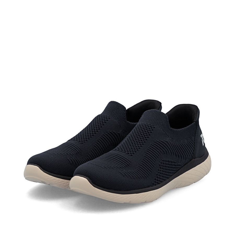Rieker M5072-14 Womens Navy Stretch Fabric Shoes