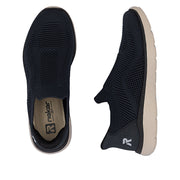 Rieker M5072-14 Womens Navy Stretch Fabric Shoes