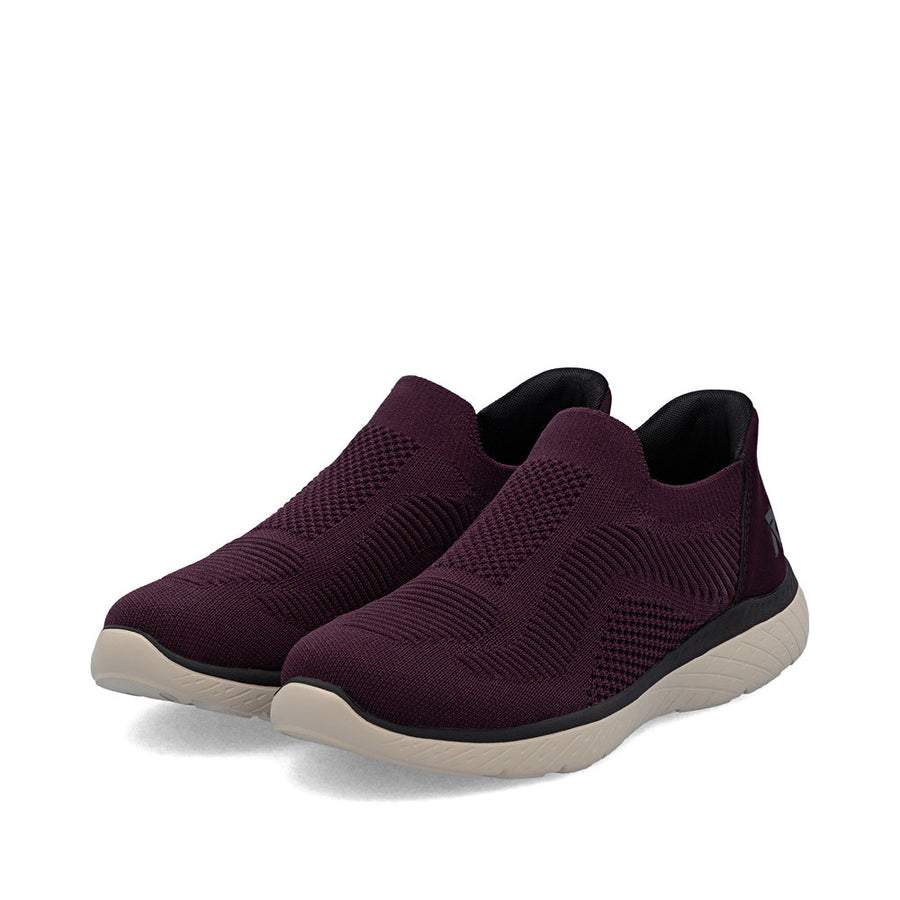 Rieker M5072-35 Womens Red Stretch Fabric Shoes
