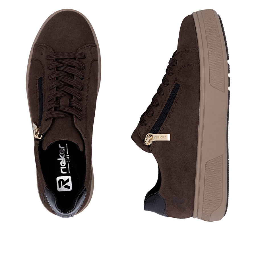 Rieker M7701-25 Brown Chunky Sneakers