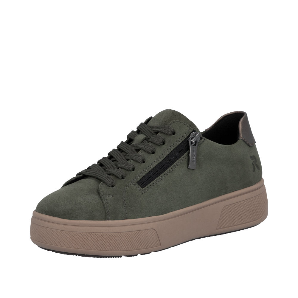 Rieker M7701-55 Green Chunky Sneakers
