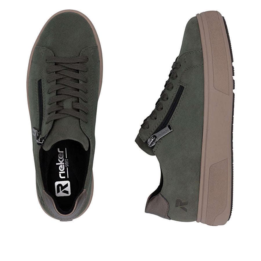 Rieker M7701-55 Green Chunky Sneakers