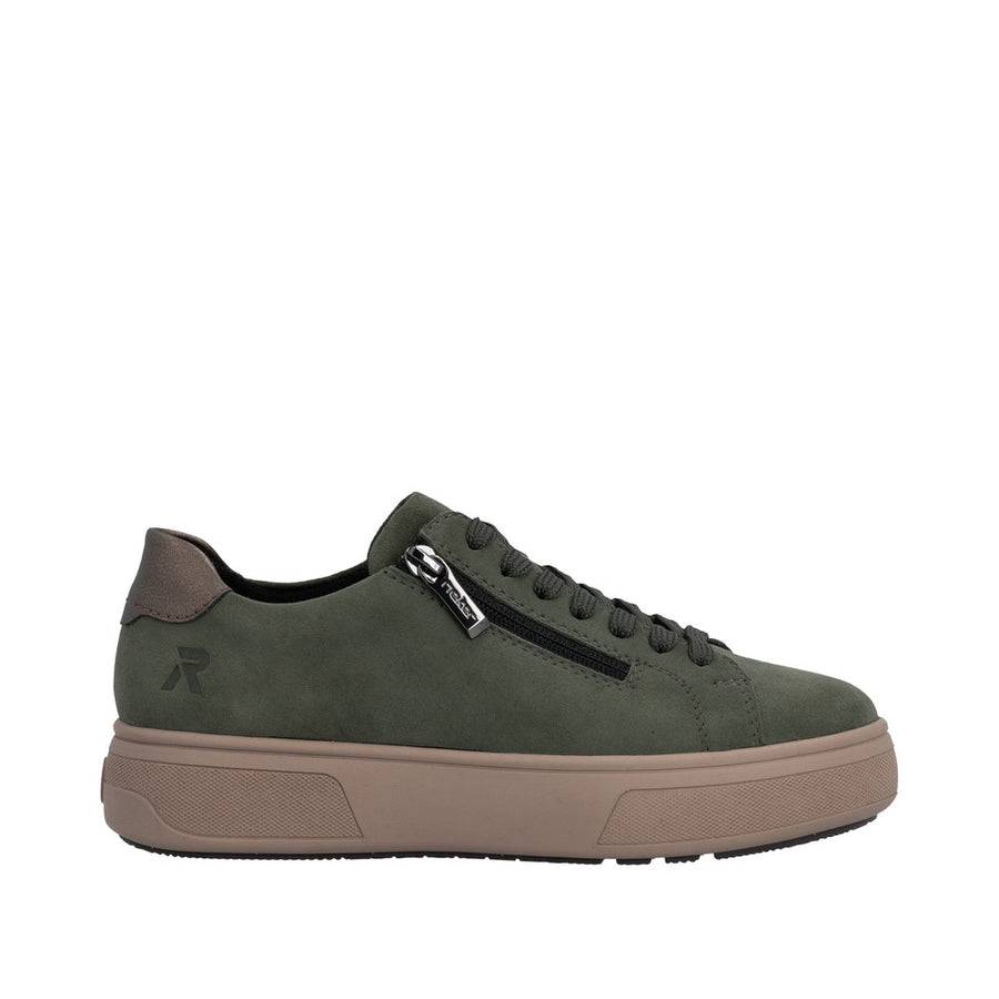 Rieker M7701-55 Green Chunky Sneakers
