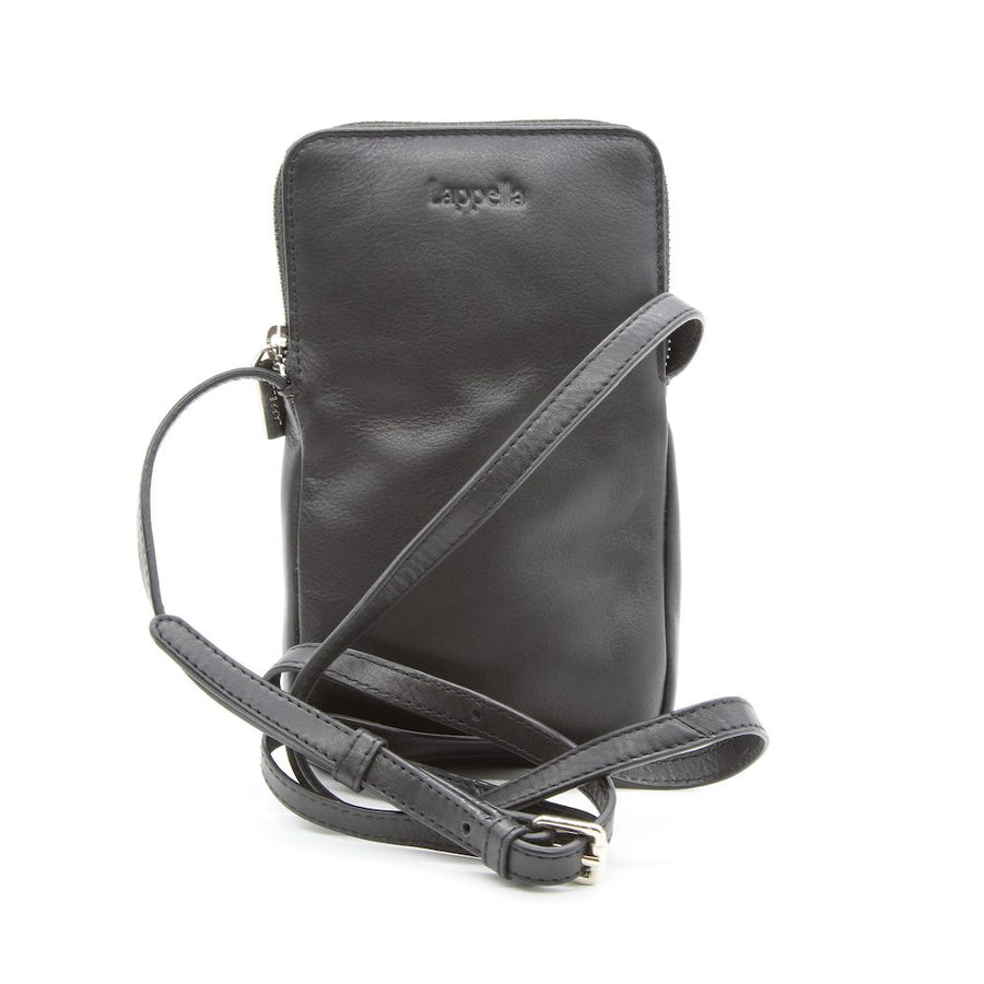 Lappella Mia Crossbody Bag Black Leather