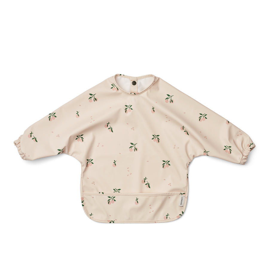 Liewood Merle Printed Cape Bib Peach / Sea Shell Mix LW14782