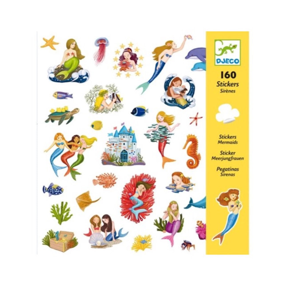 Djeco Small Gifts For Older Ones - Stickers Mermaids DJ08885