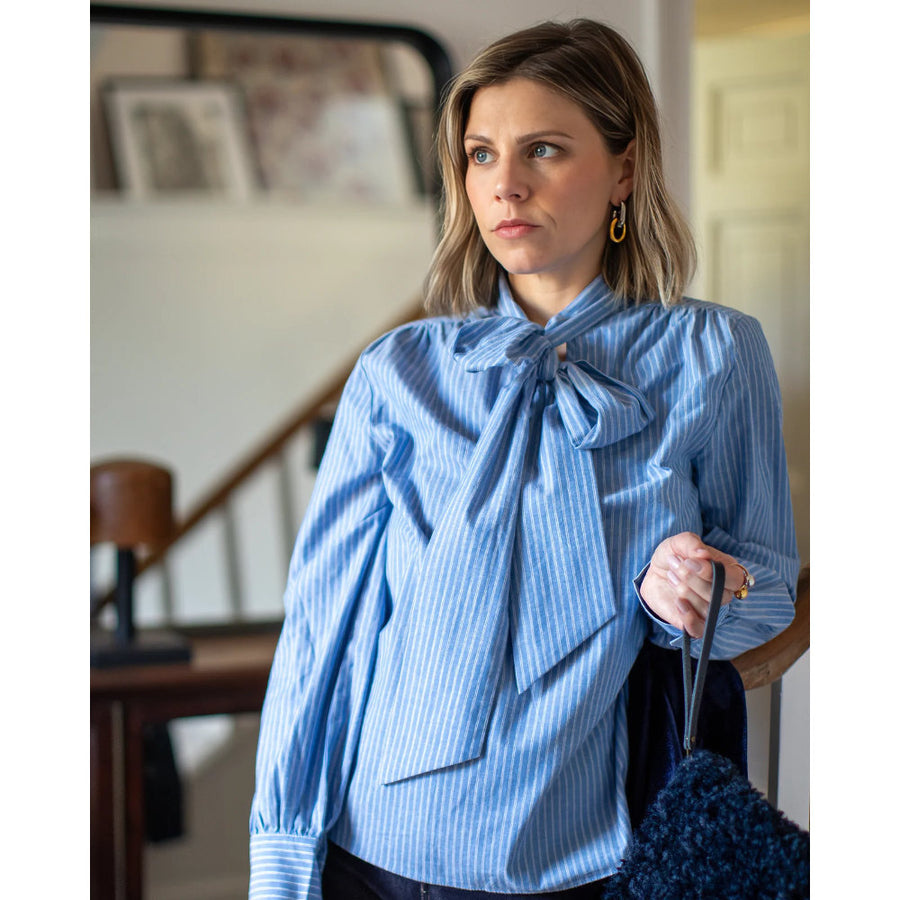 Chalk Michelle Shirt - Stripe Blue