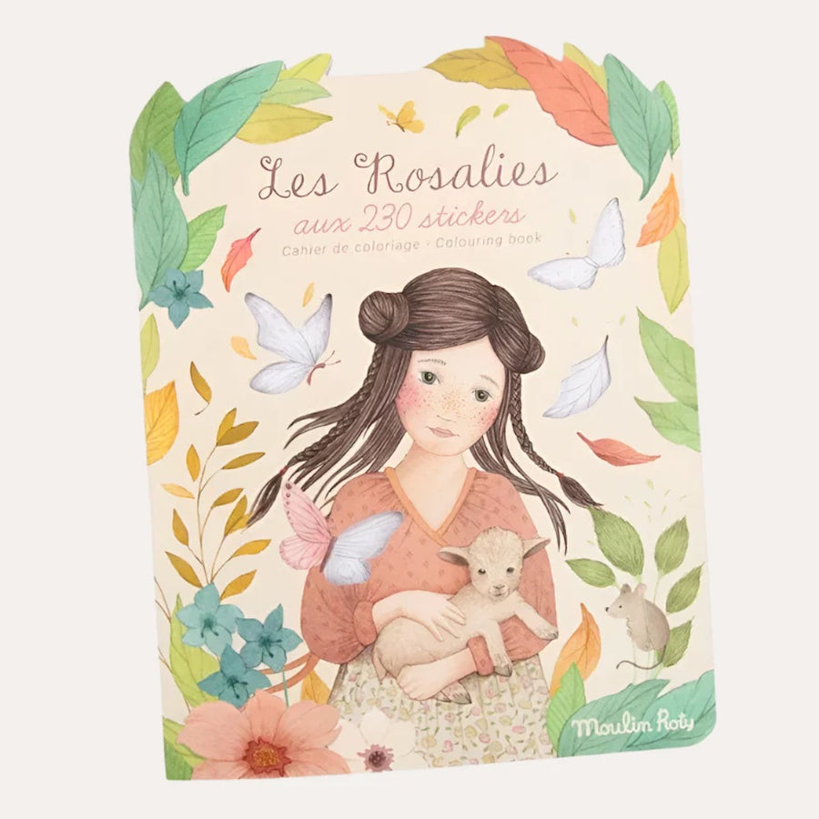 Moulin Roty Colouring Book + 230 Stickers (20 Pages) Les Rosalies /6 710185