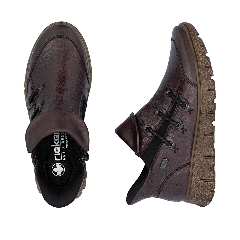 Rieker N1353-35 Womens Wide Fit Water Resistant Brown Shoes