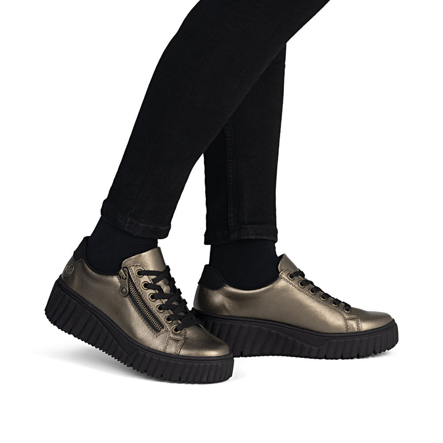 Rieker N2501-90 Womens Metallic Shoes