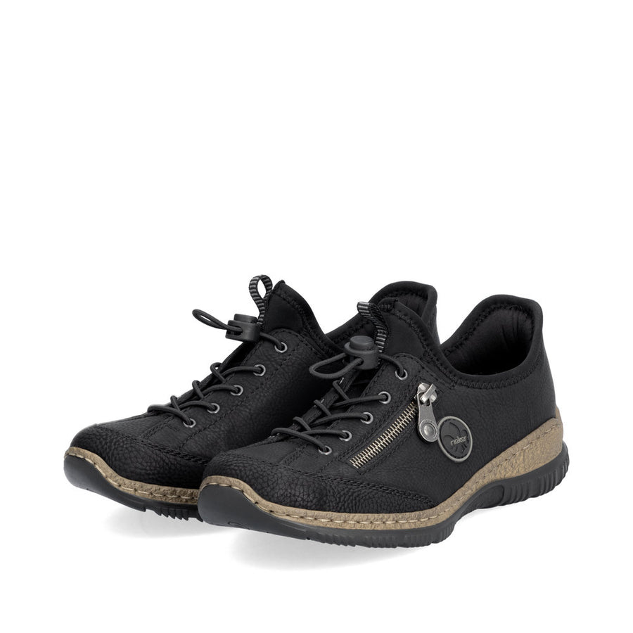 Rieker N3267-01 Womens Black Shoes